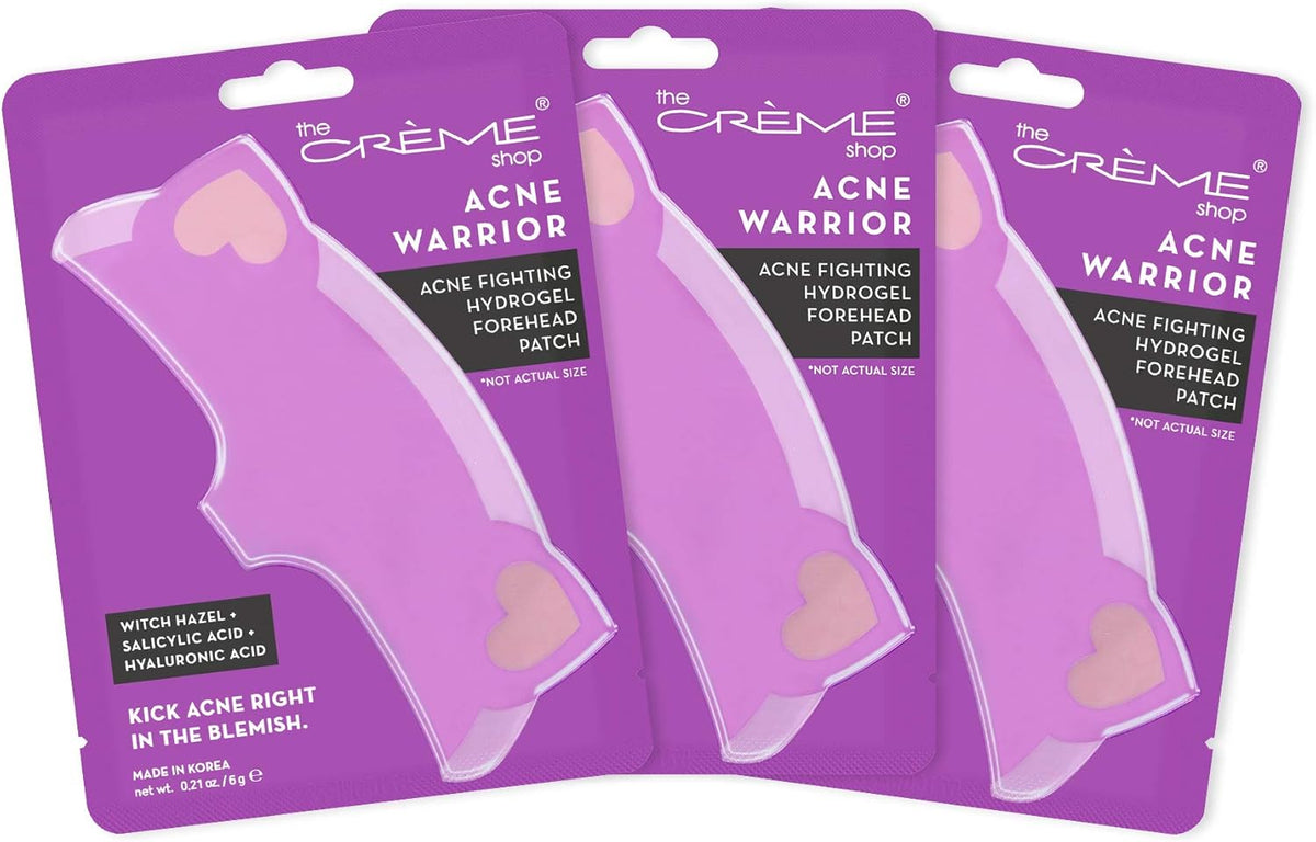 The Creme Shop Acne Treatment Hydrogel Forehead Patch - Hyaluronic & Salicylic Acid with Witch Hazel