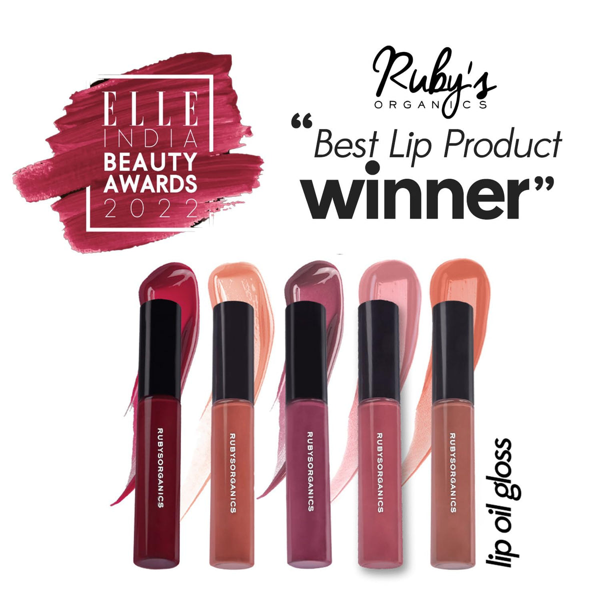 Ruby's Organics Lip Oil Gloss - Sangria, 6.5 ml - Image 6