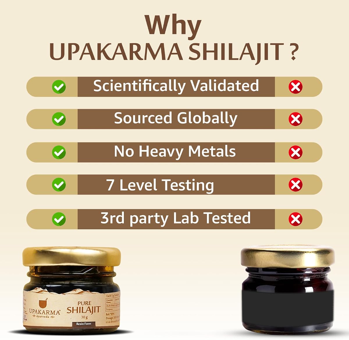 Upakarma Ayurveda Shilajit Resin - Pure Soft, Natural Source of Fulvic Acid, 30g - Image 4
