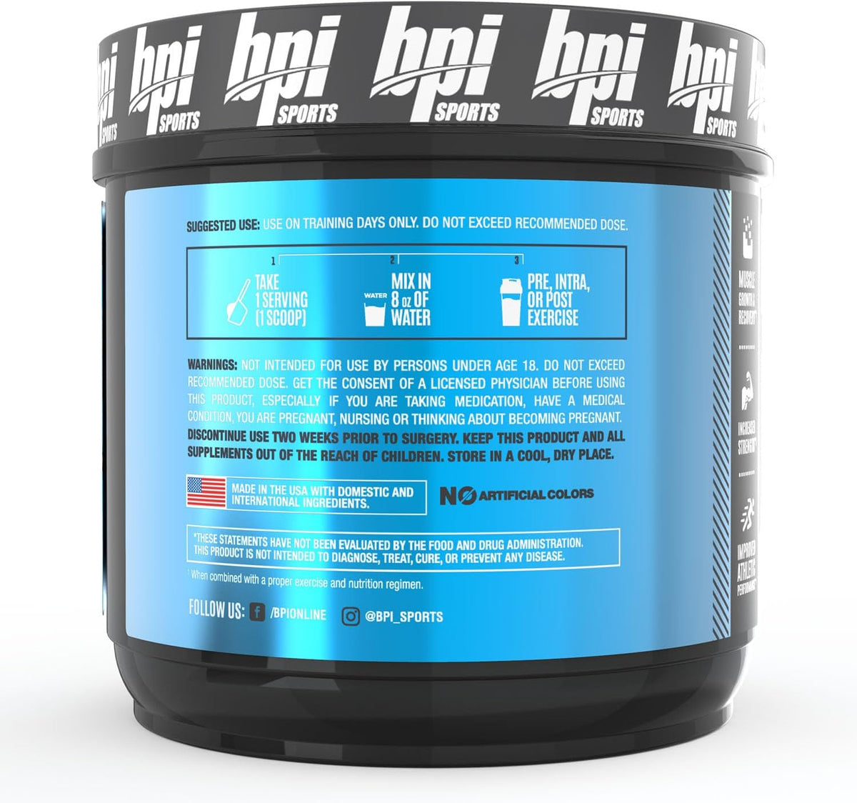 Bpi Sports Micronized Creatine - Unflavored Powder, 120 Servings - Image 3