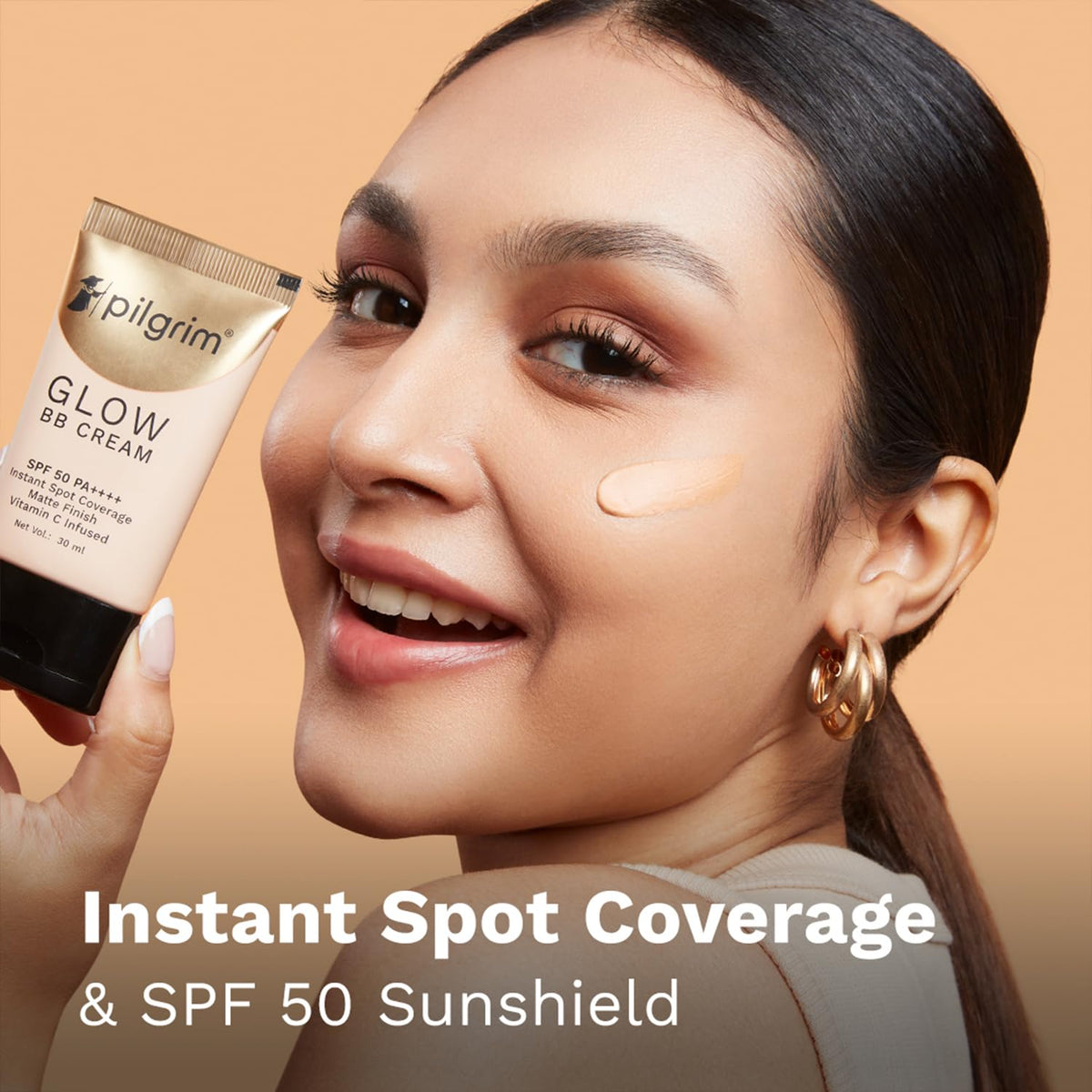 Pilgrim 3-In-1 BB Cream SPF 50 PA++++ with Niacinamide, Hyaluronic Acid & Vitamin C - 30g - Image 4