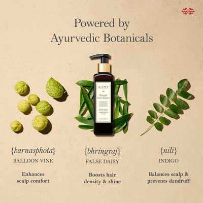 Kama Ayurveda Bringadi Hair Cleanser - Sulphate-Free, Ayurvedic Formula - 200ml - Image 4