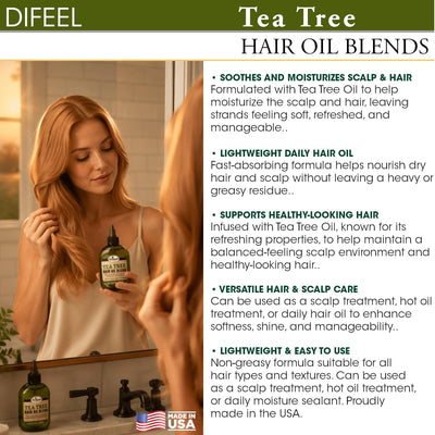 Difeel Premium Natural Tea Tree Hair Oil - 75ml - Image 6
