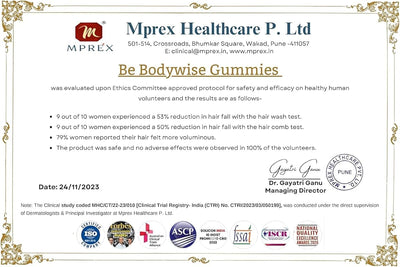 Be Bodywise Biotin Hair Gummies - With Multivitamins, Zinc, No Added Sugar, 120 Day Pack - Image 7