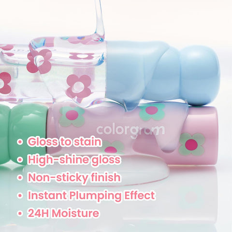 Colorgram - Fruity Glass Tint 15 Satisfied Fig Lipstick 3g Purple - Image 3