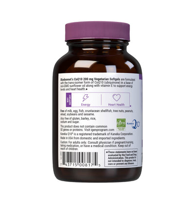 BlueBonnet COQ 10 - 200mg Capsules, 30 Count - Vitamins & Minerals - Image 3