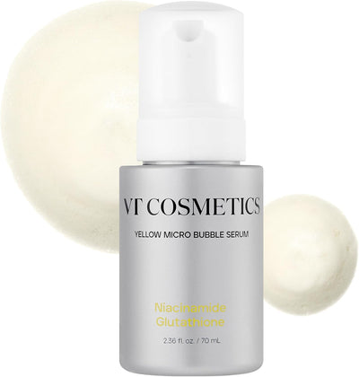 VT COSMETICS Bubble Serum with Niacinamide and Glutathione for Skin Brightening and Hydration, 2.36 fl. oz.