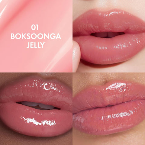AMUSE Jel-Fit Tint (01 BOKSOONGA JELLY) | Glossy, Lip Stain, Moisturizing,12 Hour long-lasting, Volumizing, Allergen Free, Vegan, Korean Beauty - Image 2