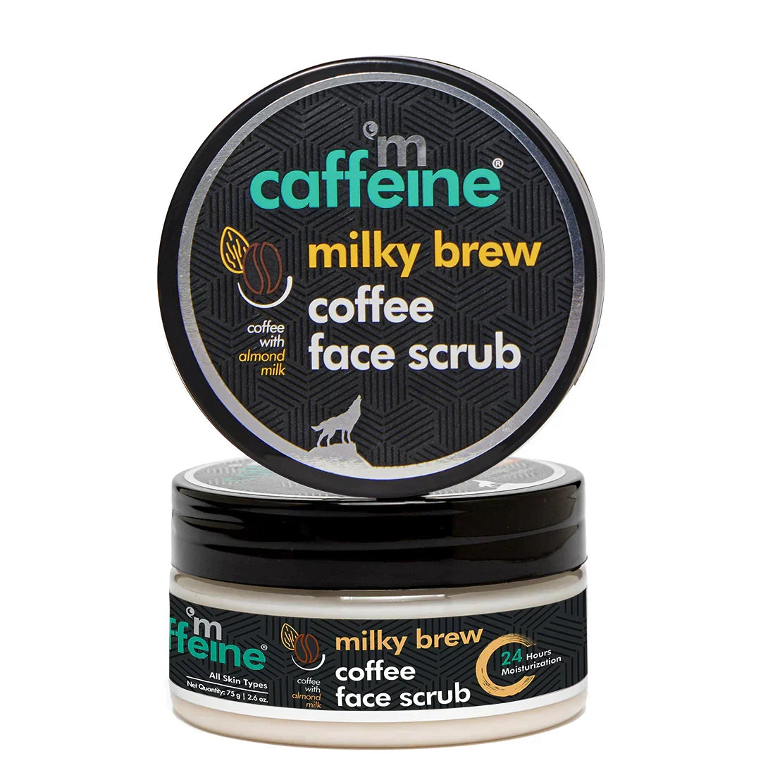 mCaffeine Naked & Raw Milky Brew Face Scrub - 75 gm