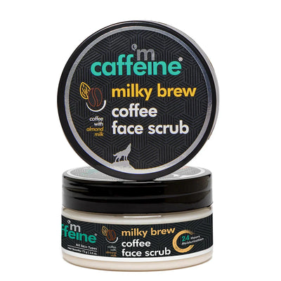 mCaffeine Naked & Raw Milky Brew Face Scrub - 75 gm