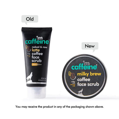 mCaffeine Naked & Raw Milky Brew Face Scrub - 75 gm - Image 2