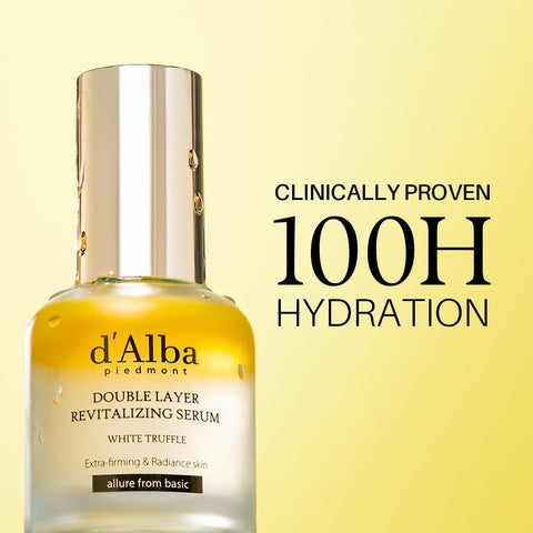 d'Alba White Truffle Revitalizing Vegan Double Serum Hydration + Glow with White Truffle Extract & Antioxidant Complex, Lightweight Two-Phase Skin Booster for Radiance, Plumpness & Smooth Texture 30ml - Image 2