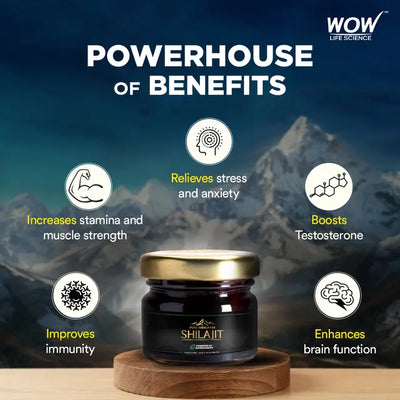 Wow Life Science Pure Himalayan Shilajit Resin with Ashwagandha - 20g - Image 3