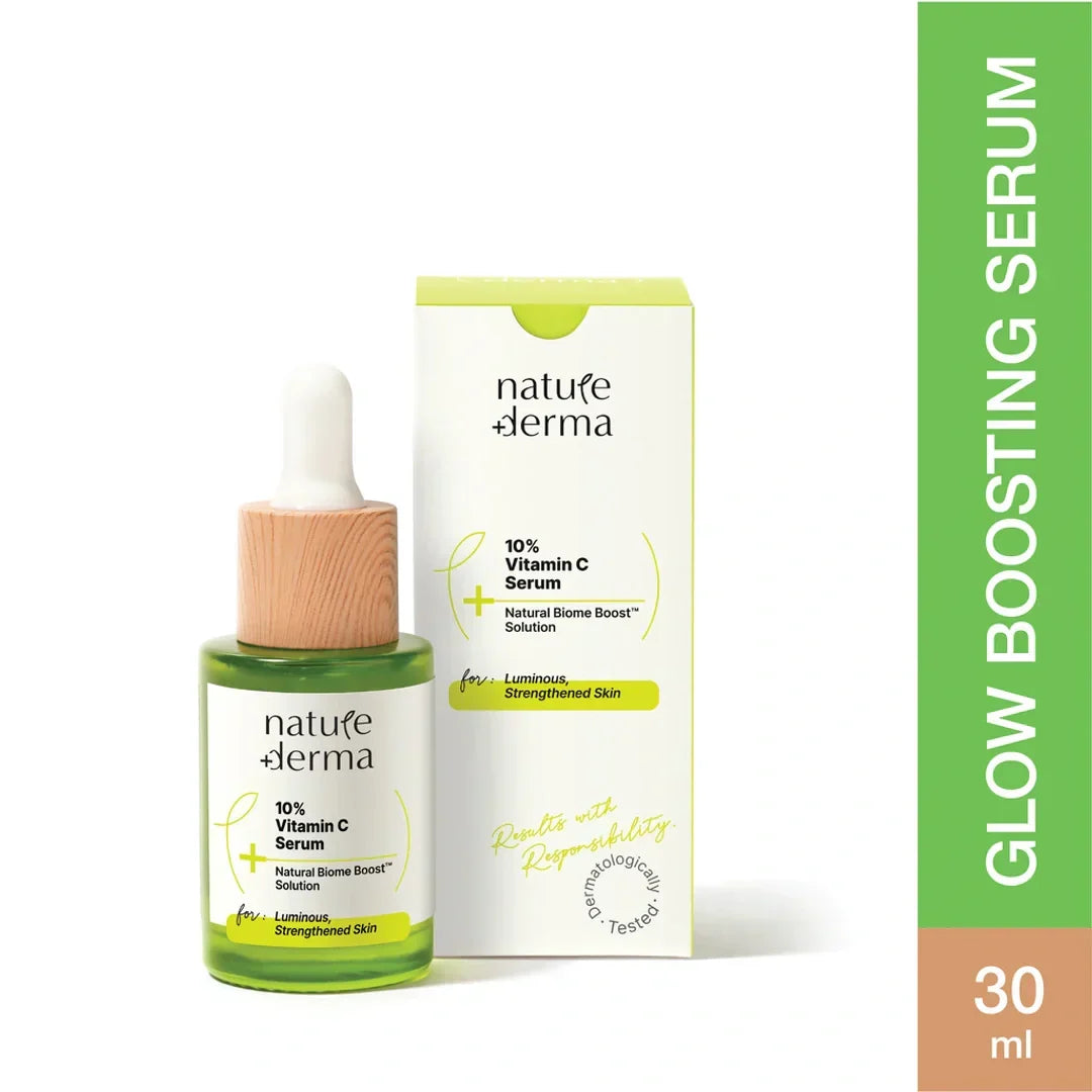 Nature Derma Vitamin C Face Serum with 10% Concentration - 30ml