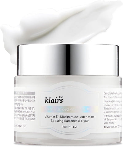 Klairs [ ] Freshly Juiced Vitamin E Mask, Moisturizer, Boost the Effect Viatmin C, Niacinamide, Adenosine, 90ml, 3.04oz