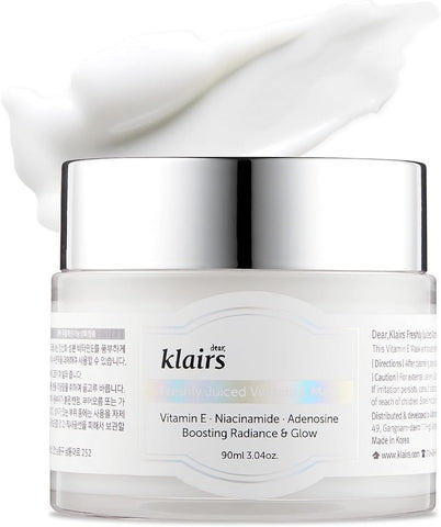 Klairs [ ] Freshly Juiced Vitamin E Mask, Moisturizer, Boost the Effect Viatmin C, Niacinamide, Adenosine, 90ml, 3.04oz
