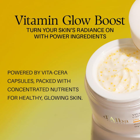 d'Alba Vita Toning Capsule Cream Brightening & Instant Radiance Cream, Enriched with Vitamin C, Glutathione, and Italian White Truffle for Dull Skin, Dark Spots & Signs of Aging, Vegan Formula 55g - Image 4