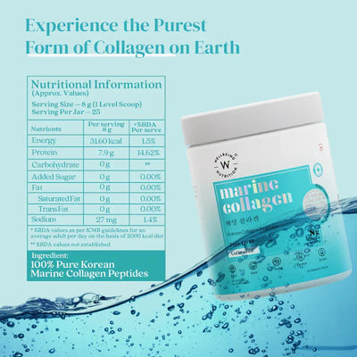 Wellbeing Nutrition Pure Korean Marine Collagen Peptides - Unflavored Beauty Supplement - Image 3