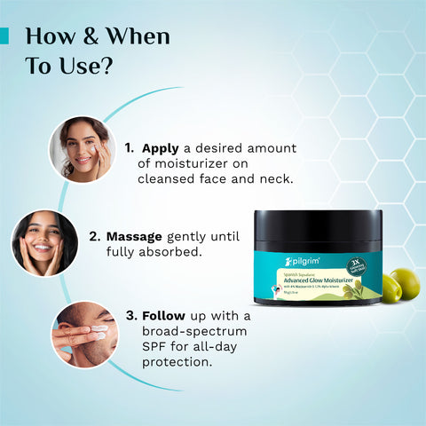 Pilgrim Squalane Glow Moisturizer- 50g