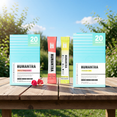 هيومانترا إلكتروليت بنكهة التوت والرمان 70 جم + هيومانترا إلكتروليت بنكهة الليمون الهيمالايا 72 جم