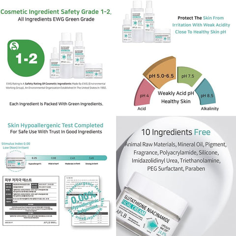 APLB Glutathione Niacinamide Facial Cream | LIPO GLUTA NIAC CEN™ 24.8% 1.86 FL.OZ/Korean Skincare, Deep hydration, Niacinamide, Improve skin elasticity, Improve skin texture - Image 7