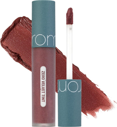 rom&nd Zero Velvet Tint 23 VINTAGE TAUPE, Velvety Matte Finish, Liquid Lip Tint, Creamy, Non-Drying, Smudge-Proof, Richly Pigmented, Smooth Texture