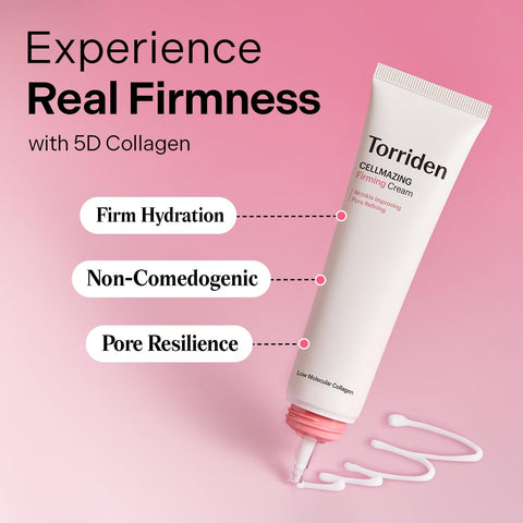Torriden CELLMAZING Collagen Firming Cream 60ml (2.02 fl.oz.) - Improving Saggy Pore and Wrinkle with 5D Collagen Complex, Amino Acid & Complex Peptide, Korean Skincare - Image 2