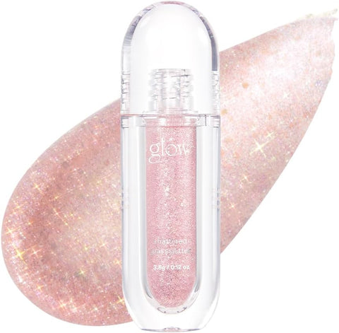 glow shattered glass glitter, metallic shimmer, long-lasting, multidimensional sparkle, smooth liquid formula, precision applicator, 3.5g (division)