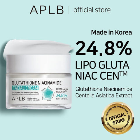 APLB Glutathione Niacinamide Facial Cream | LIPO GLUTA NIAC CEN™ 24.8% 1.86 FL.OZ/Korean Skincare, Deep hydration, Niacinamide, Improve skin elasticity, Improve skin texture - Image 2