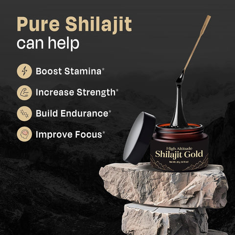 Auric High Altitude Shilajit/Shilajeet Gold Resin 20g