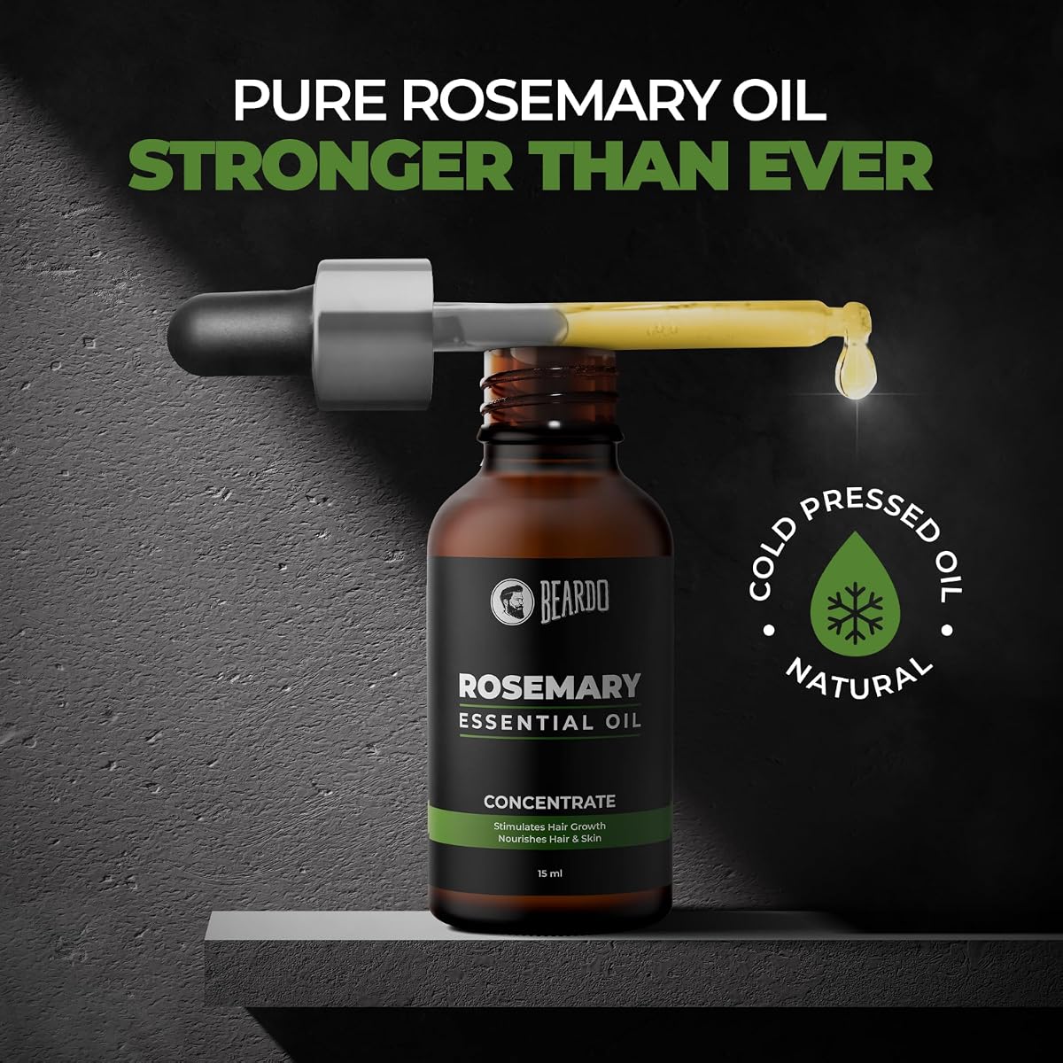 Beardo Rosemary Essential Oil - Pure, Nourishing Blend - 15ml - Image 2