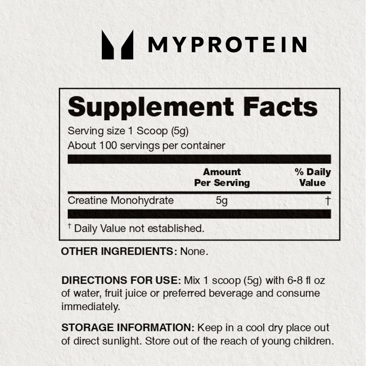 My Protein Creatine Monohydrate Powder - Sports Nutrition - 250g (60/Case) - Image 8