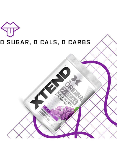 XTEND Original BCAA Powder Glacial Grape - Sports Nutrition, Premium Formulation - Image 5