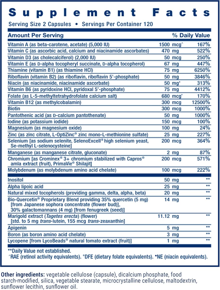 Life Extension Two-Per-Day Multivitamin Capsules - High Potency, 120 Count - Image 2