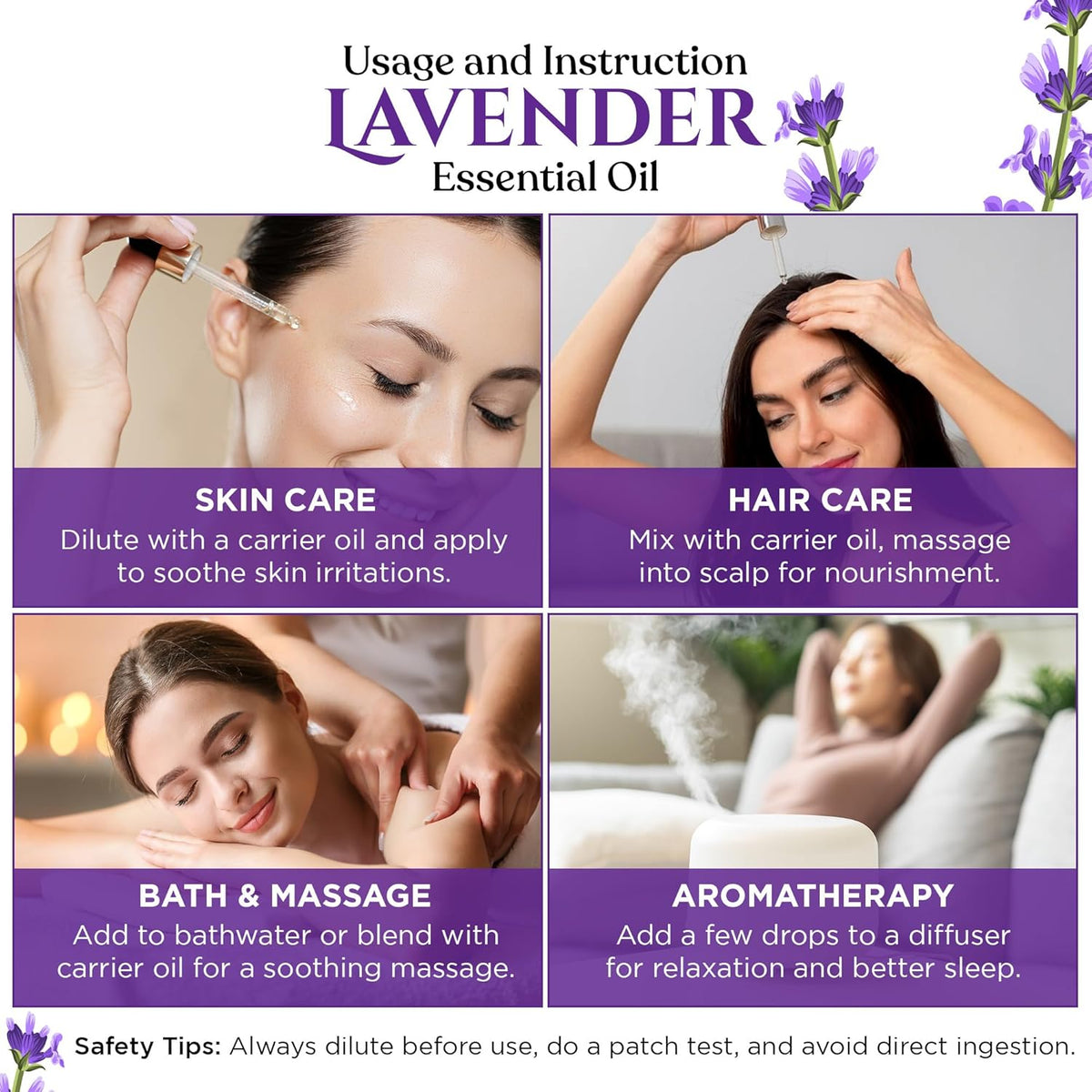 ReyNaturals Lavender Essential Oil - Pure, 100% Natural - 15ml - Image 4