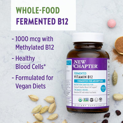 New Chapter Fermented Vitamin B12 Tablets - 1000mcg, 30 Count - Image 7