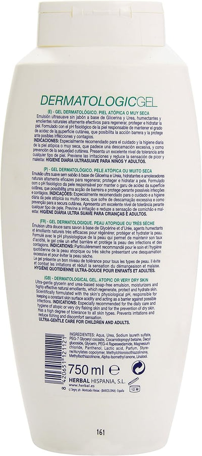 PharmaLine Atopic Dermatologic Shower Gel with Omega 3 & 6, 750ML - Image 2