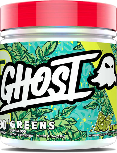GHOST Greens Superfood Powder - 30 Servings, Lime Flavour