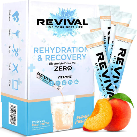 REVIVAL PEACH ICE TEA 28's Serving Pack