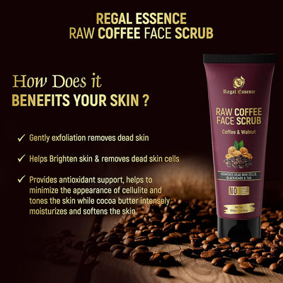 Vedapure Exfoliating Coffee Face Scrub, Masks & Exfoliators, 100 ml - Image 4