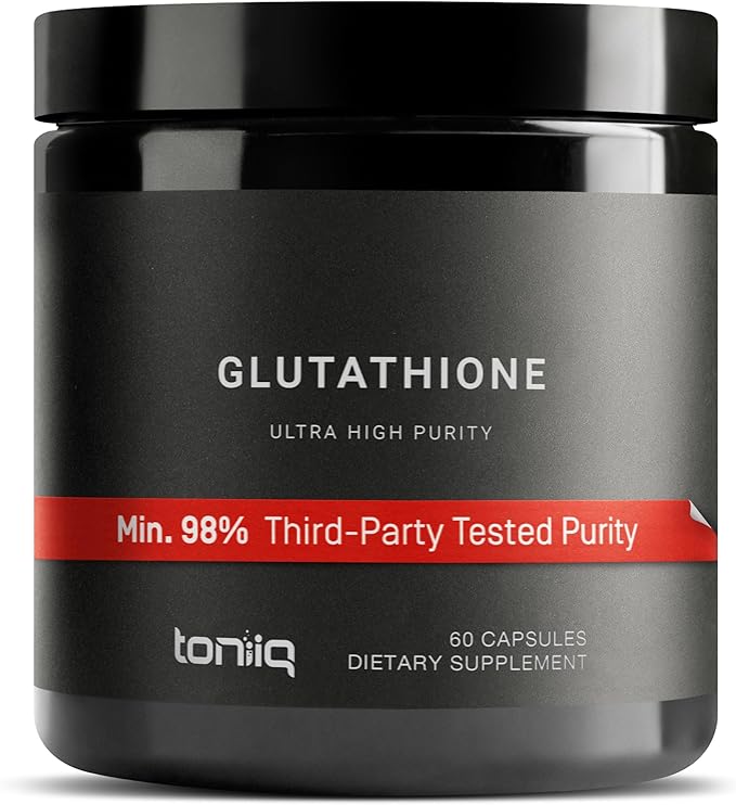 Toniiq Ultra High Strength Glutathione Capsules - 1000mg, 60 Count