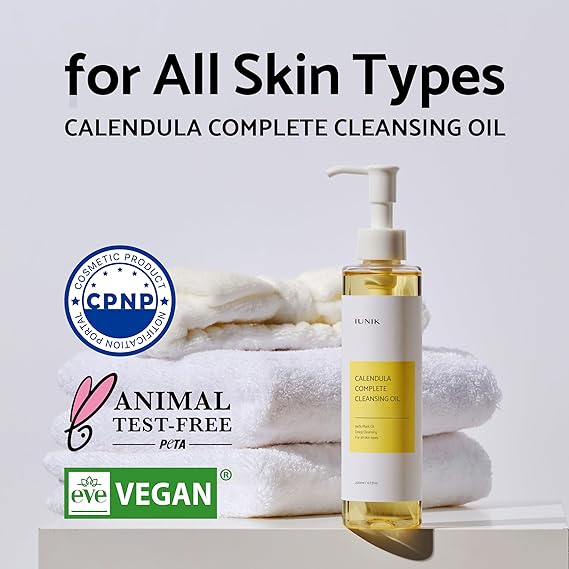 iUNIK Calendula Complete Deep Cleansing Oil - Face Cleanser, 150ml - Image 2