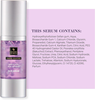 Good Vibes Bakuchiol Age Defying Face Serum, 30ml - Image 7