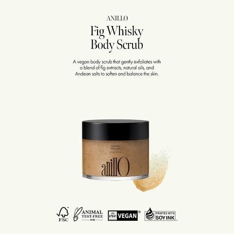 Fig Whisky Body Scrub – Vegan Exfoliator with Fig Extract, Seed Powder & Andean Salt for Smooth, Radiant Skin – Woody Scent, Paraben-Free, Sulfate-Free, Silicone-Free 240g / 8.46 oz - Image 2