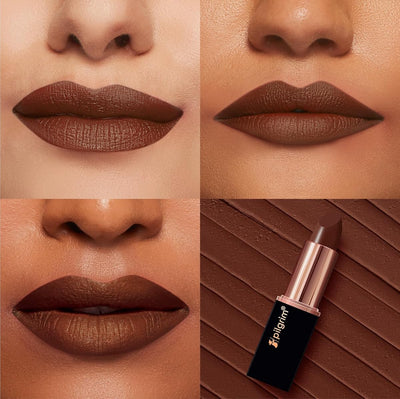 Pilgrim Bullet Lipstick - Chocolate Tease with SPF 30 and Hyaluronic Acid, 4.2g - Image 2