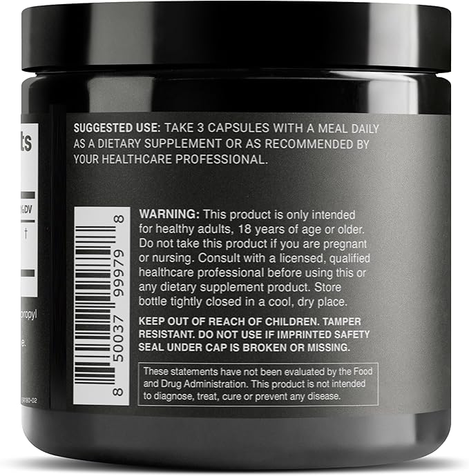 Toniiq Ultra High Strength Berberine HCl 500mg Capsules - 180 Count - Image 5