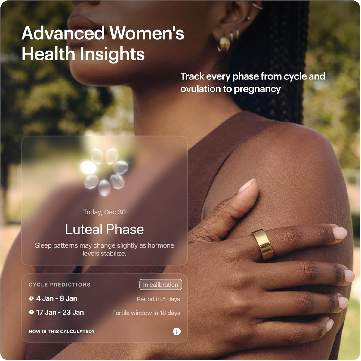 Ultrahuman Air Gold Ring - Smart Health Tracker, Size 12 - Image 4