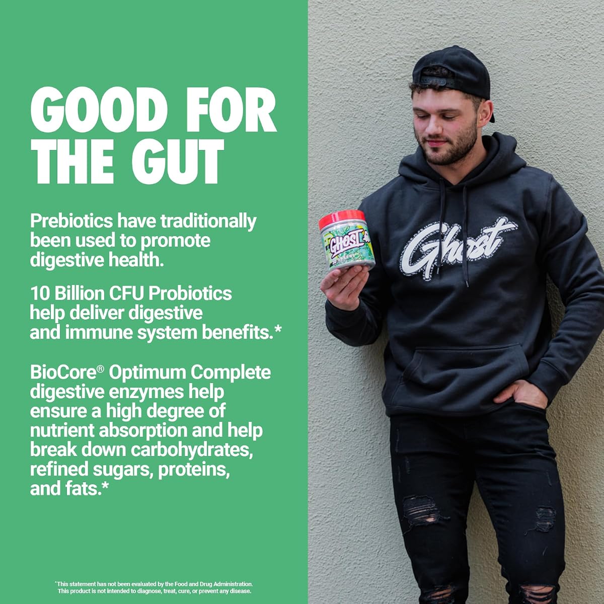 GHOST Greens Superfood Powder - 30 Servings, Lime Flavour - Image 4