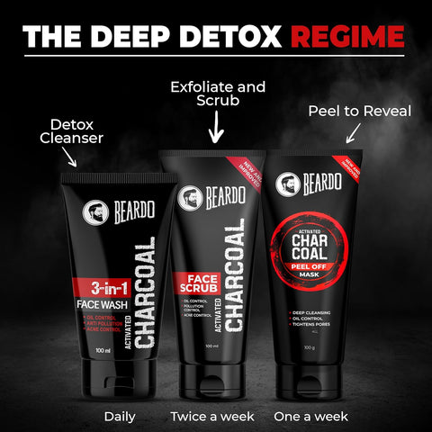 Beardo Activated Charcoal Face Wash 50 dia 100ml