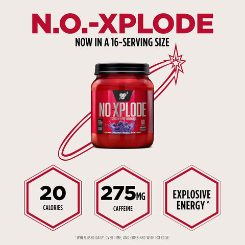 BSN N.O Xplode 2.45LB 60Serv Grape (6/Case)